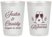 Personalized Rehearsal Dinner 20 oz Frosted Cups - Eat Drink Rehearse | 30001