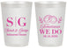 Personalized Rehearsal Dinner 20 oz Frosted Cups - Tomorrow We Do | 30003