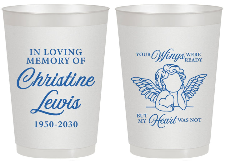 Personalized Memorial 20 oz Frosted Cups - In Loving Memory | 310000