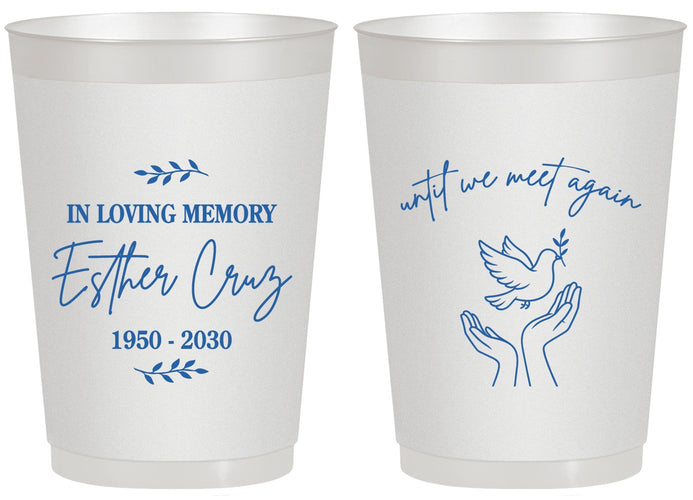 Personalized Memorial 20 oz Frosted Cups - In Loving Memory | 310004