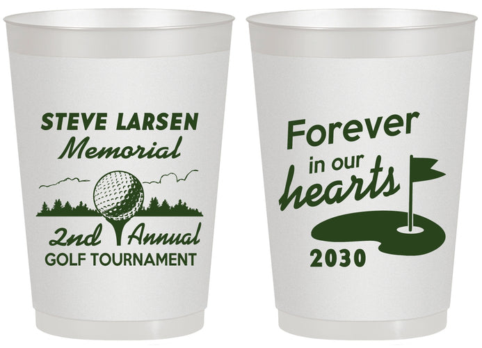 Personalized Memorial 20 oz Frosted Cups - Forever In Our Hearts | 310006