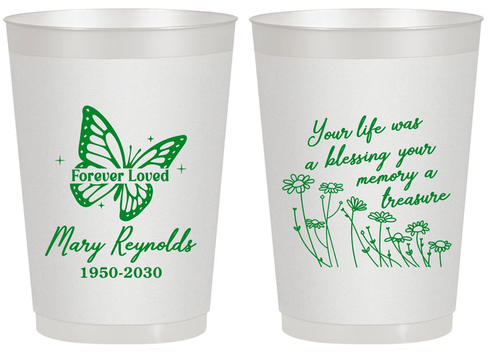 Personalized Memorial 20 oz Frosted Cups - Forever Loved | 310013