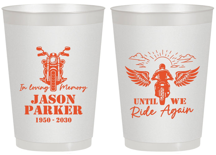 Personalized Memorial 20 oz Frosted Cups - Until We Ride Again | 310016