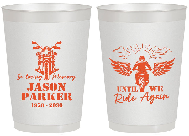 Personalized Memorial 20 oz Frosted Cups - Until We Ride Again | 310016