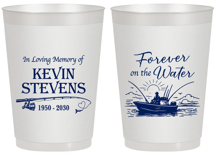 Personalized Memorial 20 oz Frosted Cups - Forever On The Water | 310019