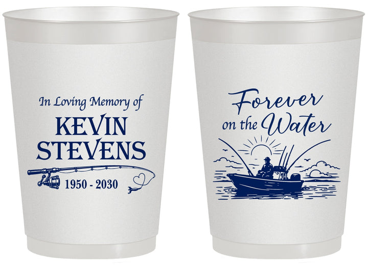 Personalized Memorial 20 oz Frosted Cups - Forever On The Water | 310019