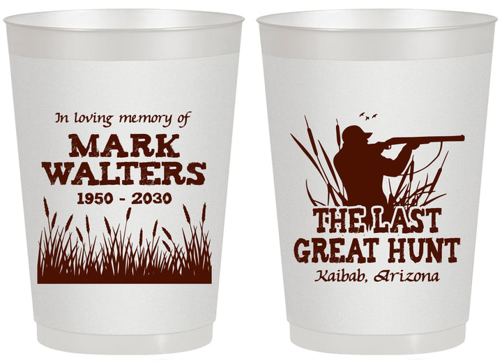 Personalized Memorial 20 oz Frosted Cups - The Last Great Hunt | 310020