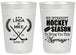 Personalized Wedding 20 oz Frosted Cups - We Interrupt Hockey | 312