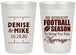Personalized Wedding 20 oz Frosted Cups - We Interrupt Football | 314