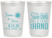 Personalized Wedding 20 oz Frosted Cups - Sun Sand Drink In My Hand | 319