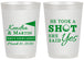 Personalized Wedding 20 oz Frosted Cups - Took A Shot Golf | 320