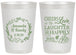 Personalized Wedding 20 oz Frosted Cups - Love Laughter Happily | 326