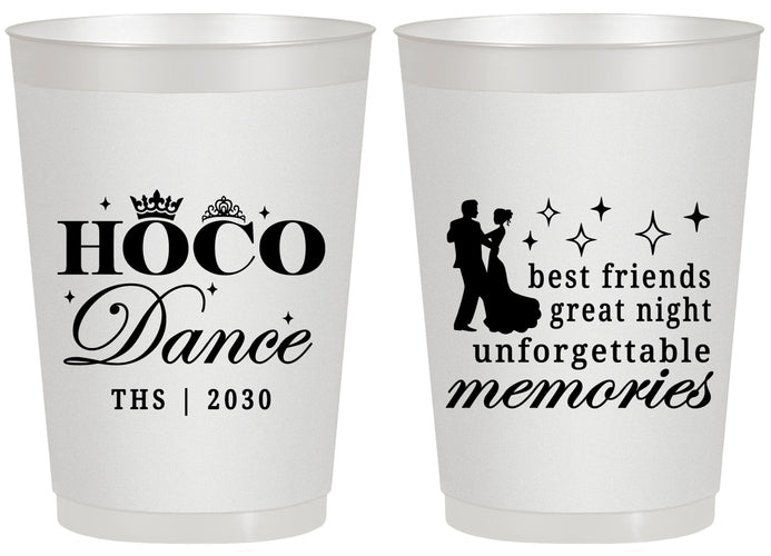 Personalized Homecoming 20 oz Frosted Cups - Hoco Dance | 330007