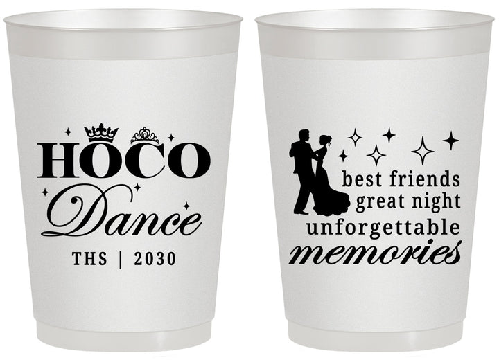Personalized Homecoming 20 oz Frosted Cups - Hoco Dance | 330007