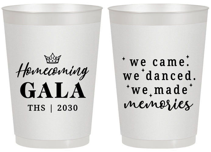 Personalized Homecoming 20 oz Frosted Cups - Danced Made Memories | 330008