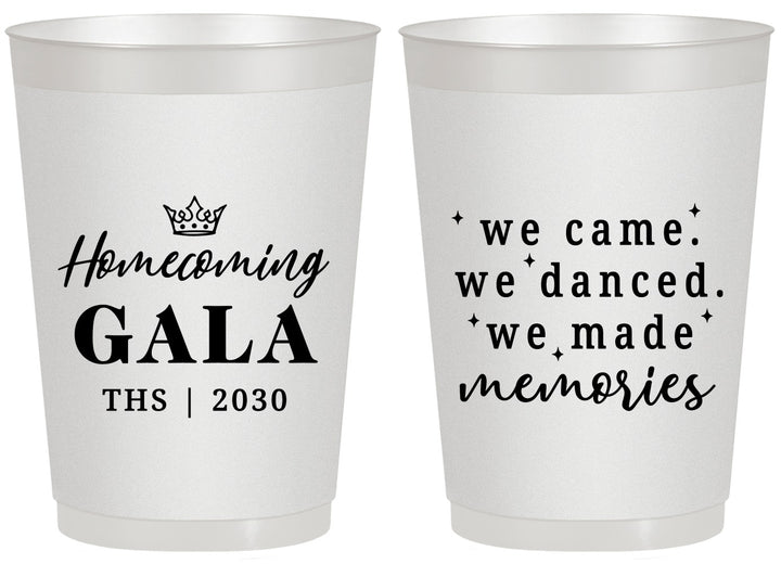 Personalized Homecoming 20 oz Frosted Cups - Danced Made Memories | 330008