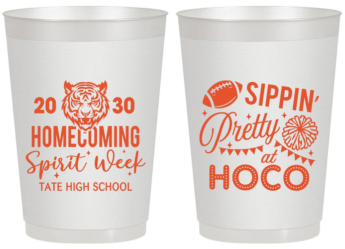 Personalized Homecoming 20 oz Frosted Cups - Hoco Spirit Week | 330014