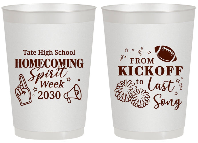Personalized Homecoming 20 oz Frosted Cups - Spirit Week | 330019