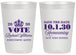 Personalized Homecoming 20 oz Frosted Cups - Hoco Queen Vote | 330020