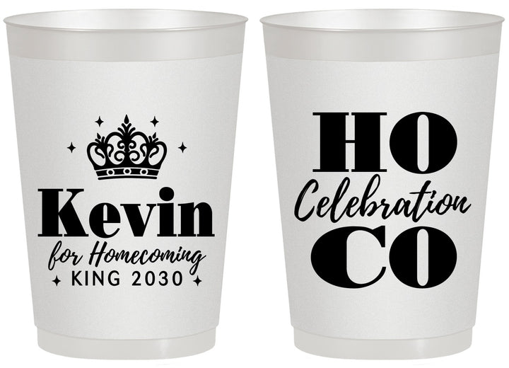 Personalized Homecoming 20 oz Frosted Cups - Hoco King Vote | 330023
