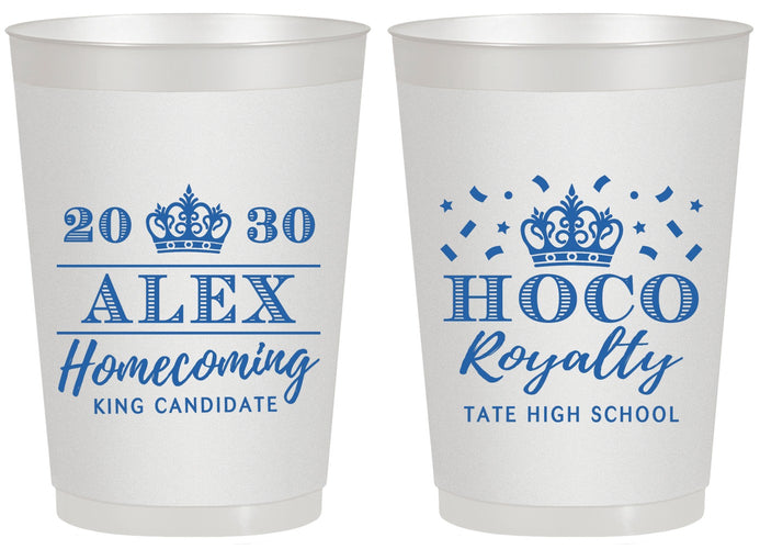 Personalized Homecoming 20 oz Frosted Cups - Hoco King Vote | 330025