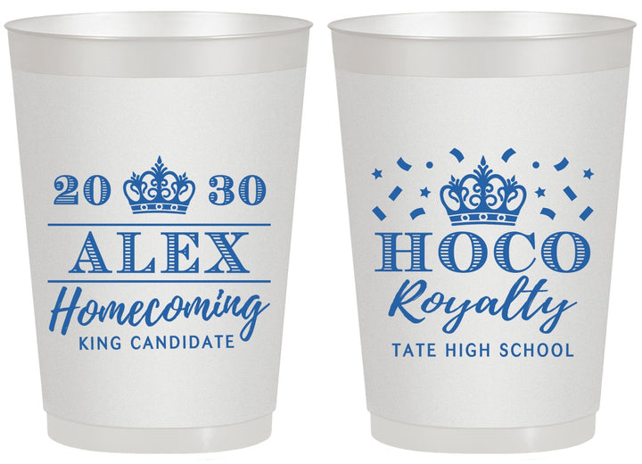 Personalized Homecoming 20 oz Frosted Cups - Hoco King Vote | 330025