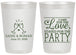 Personalized Wedding 20 oz Frosted Cups - Love Party | 331