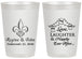 Personalized Wedding 20 oz Frosted Cups - Love Laughter Happily | 338