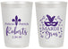 Personalized Wedding 20 oz Frosted Cups - Mardi Gras | 339