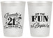 Personalized 21st Birthday 20 oz Frosted Cups - Let The Fun Begin | 340009