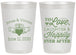Personalized Wedding 20 oz Frosted Cups - Love Laughter Happily | 346