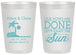 Personalized Wedding 20 oz Frosted Cups - Vows Are Done Enjoy Sun | 348