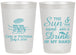 Personalized Wedding 20 oz Frosted Cups - Sun Sand Drink In My Hand | 353