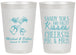 Personalized Wedding 20 oz Frosted Cups - Sandy Feet Salty Kisses | 357