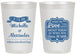 Personalized Wedding 20 oz Frosted Cups - Love Story | 359