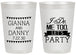 Personalized Wedding 20 oz Frosted Cups - I Do Me Too | 363