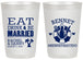 Personalized Wedding 20 oz Frosted Cups - Eat Drink Be Married | 367