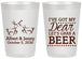 Personalized Wedding 20 oz Frosted Cups - Dear Beer | 372