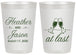 Personalized Wedding 20 oz Frosted Cups - At Last | 382