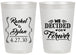 Personalized Wedding 20 oz Frosted Cups - We Decided On Forever | 386