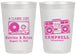 Personalized Wedding 20 oz Frosted Cups - Class Love Cassette Tape | 389