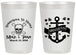 Personalized Wedding 20 oz Frosted Cups - Anchor Nautical | 391