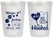 Personalized Wedding 20 oz Frosted Cups - We Got Hooked Fish | 396