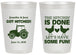 Personalized Wedding 20 oz Frosted Cups - Got Hitched Tractor | 397