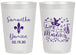 Personalized Wedding 20 oz Frosted Cups - Mardi Gras | 398