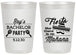 Personalized Bachelor Party 20 oz Frosted Cups - Fiesta No Manana | 40002