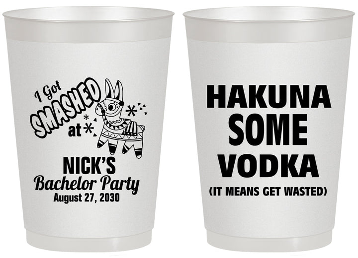 Personalized Bachelor Party 20 oz Frosted Cups - Fiesta Mexican | 40004