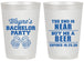 Personalized Bachelor Party 20 oz Frosted Cups - Beer | 40014