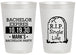 Personalized Bachelor Party 20 oz Frosted Cups - Rip Single Life | 40028