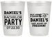 Personalized Bachelor Party 20 oz Frosted Cups - Last Night Of Freedom | 40029